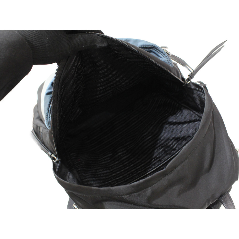 Prada Printed Technical Backpack Nylon Black Camo… - image 8